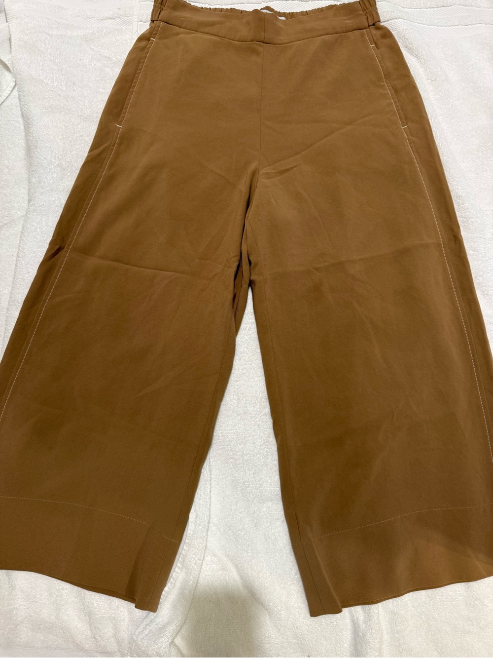 MM Lafleur The Elena Travel Culotte - Everyday Crepe in Light Saddle